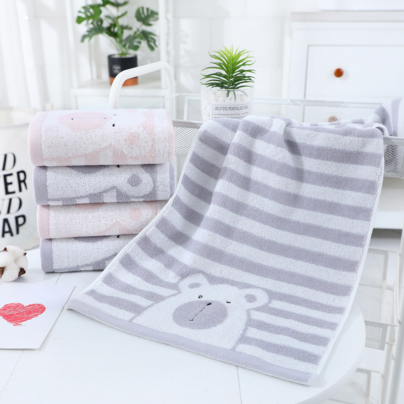 横条熊纯棉毛巾洗脸成人宝宝全棉面巾童巾不掉毛柔软吸水家用洗澡,居家布艺,毛巾/面巾,淘宝优惠券,粉丝福利购,淘宝优惠卷
