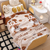 花边纯棉纱布儿童午睡毛巾毯透气卡通全棉泡芙被宝宝夏凉空调毯子