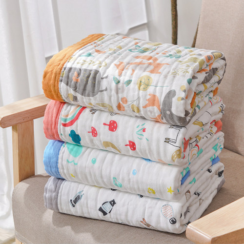 六层婴儿浴巾纯棉纱布宝宝洗澡