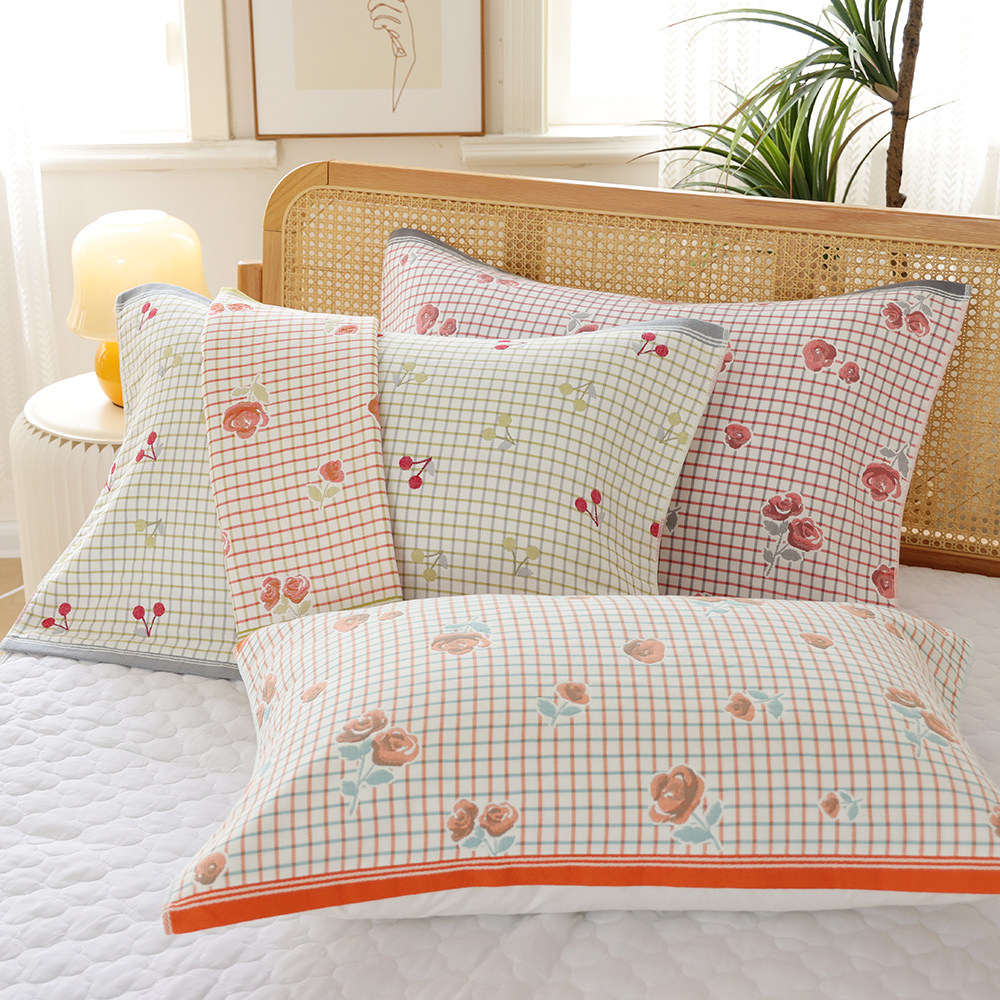 纯棉纱布枕巾一对装新款成人家用枕头巾加厚柔软卡通八层全棉盖巾,床上用品,枕巾,淘宝优惠券,粉丝福利购,淘宝优惠卷