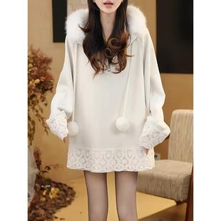 韩系纯色潮流长袖 新款 卫衣 百搭设计感显瘦连帽上衣女2025冬季 时尚