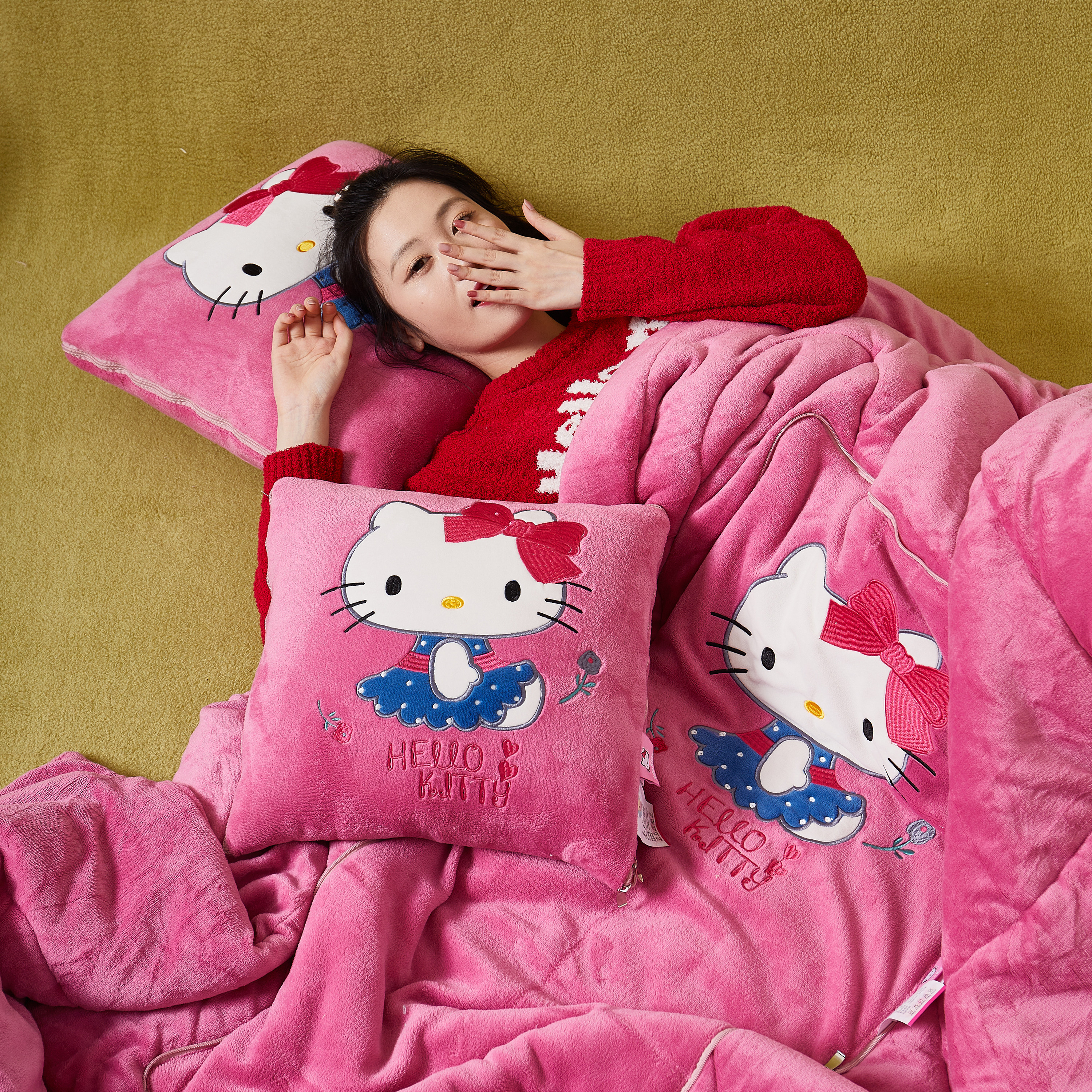 两用抱枕被靠垫枕头被午休空调被牛奶绒加厚可爱汽车沙发办公室枕,居家布艺,抱枕被,淘宝优惠券,粉丝福利购,淘宝优惠卷