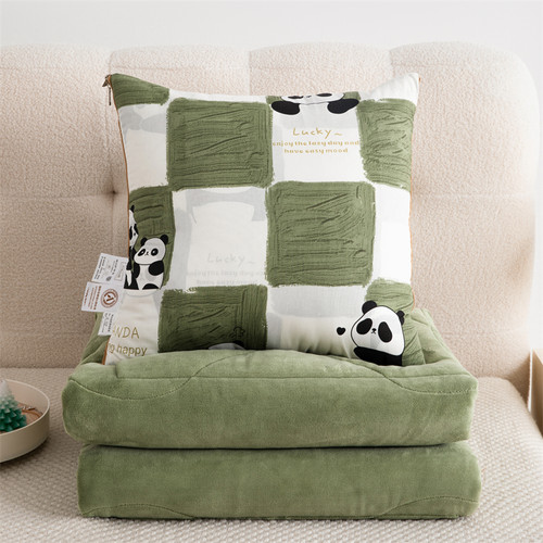 全棉两用抱枕被靠垫枕头被午休空调被纯棉A类汽车沙发办公室春夏