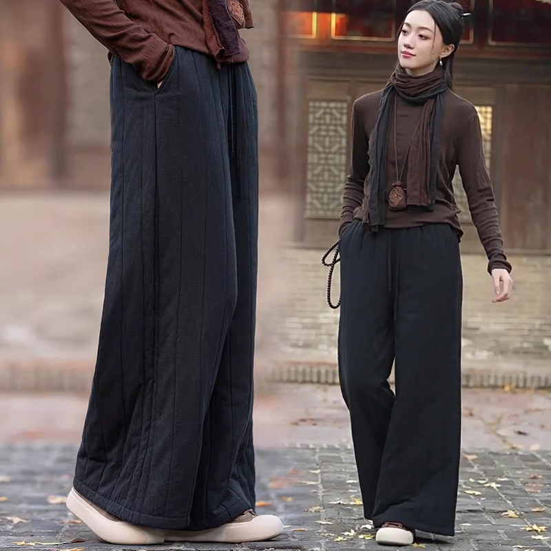 小个子微胖mm保暖外穿棉裤2025冬季大码女装松紧腰抽绳显瘦休闲裤,女装/女士精品,大码裤装,淘宝优惠券,粉丝福利购,淘宝优惠卷