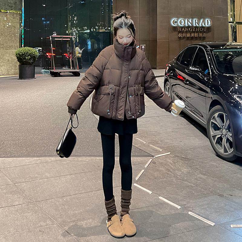 专柜正品轻奢通勤短款羽绒服女2025秋冬季小个子90白鸭绒加厚外套