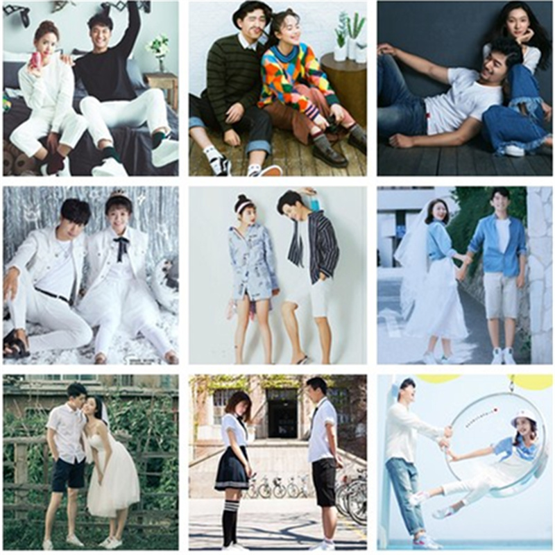 Photography props for beloved, retro fashionable couple clothing, wedding dress, city style, french style Photography props for beloved, retro fashionable couple clothing, wedding dress, city style, french style