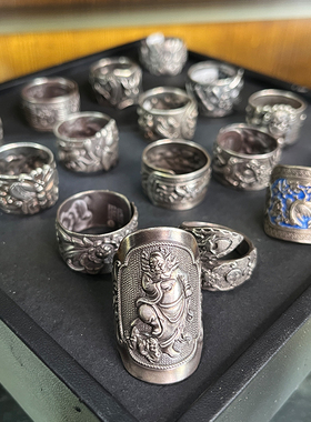 足银999纯银戒指直播通拍链接