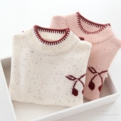 儿童半高领内搭上衣中大童女孩加厚针织衫 女童毛衣秋冬装 2025新款