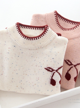 女童毛衣秋冬装2025新款儿童半高领内搭上衣中大童女孩加厚针织衫