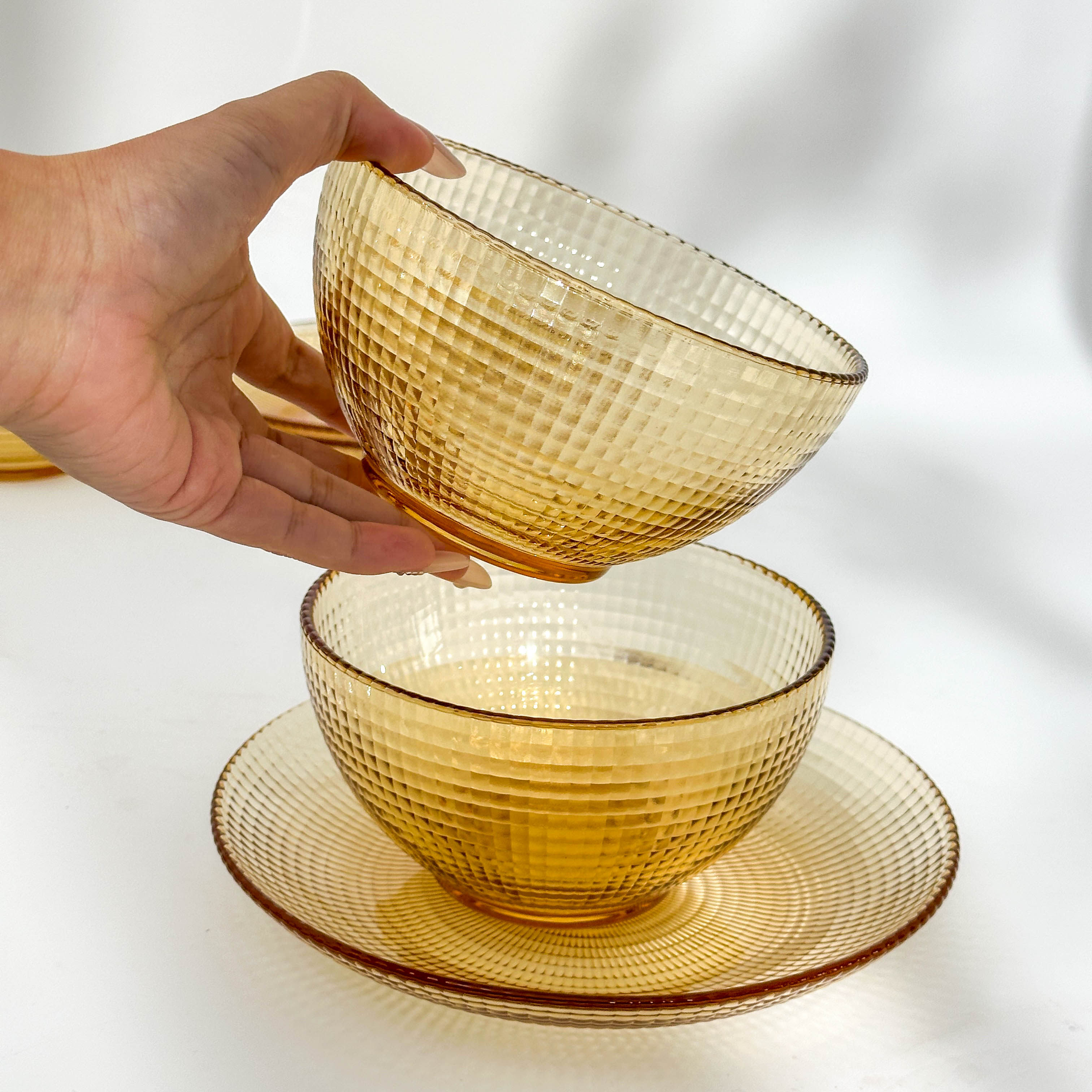 巧厨  漂亮国大牌 加厚耐高温波点玻璃碗盘套装 吃饭碗 可微波炉,餐饮具,玻璃餐具套装,淘宝优惠券,粉丝福利购,淘宝优惠卷