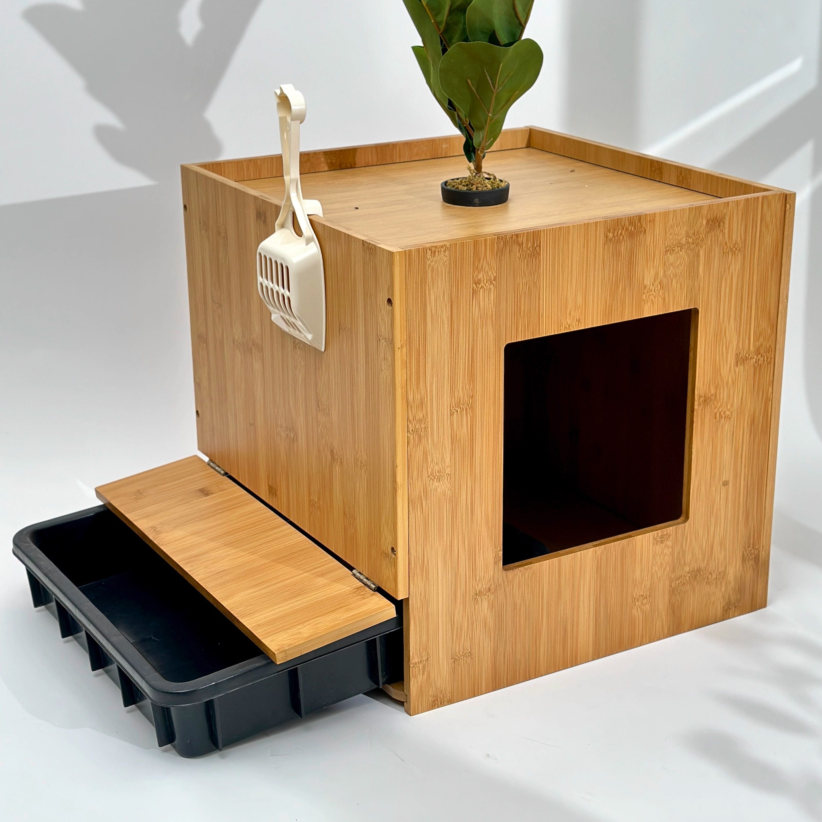 巧厨外贸原单 大尺寸 半封闭竹制宠物屋带猫砂盆狗舍保暖猫屋防晒,宠物/宠物食品及用品,猫笼子/猫别墅,淘宝优惠券,粉丝福利购,淘宝优惠卷