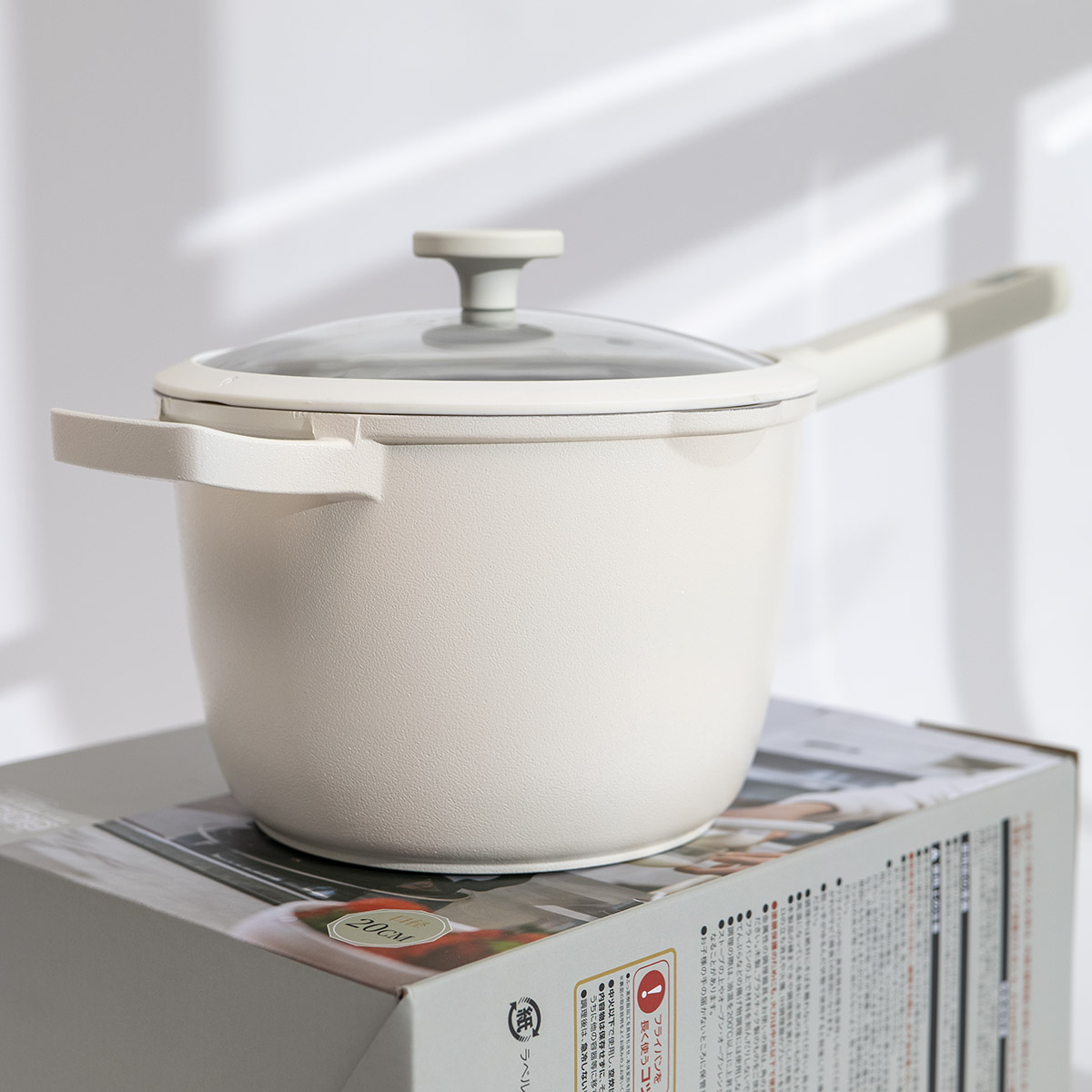 加高14cm深型陶瓷不粘奶锅20CM