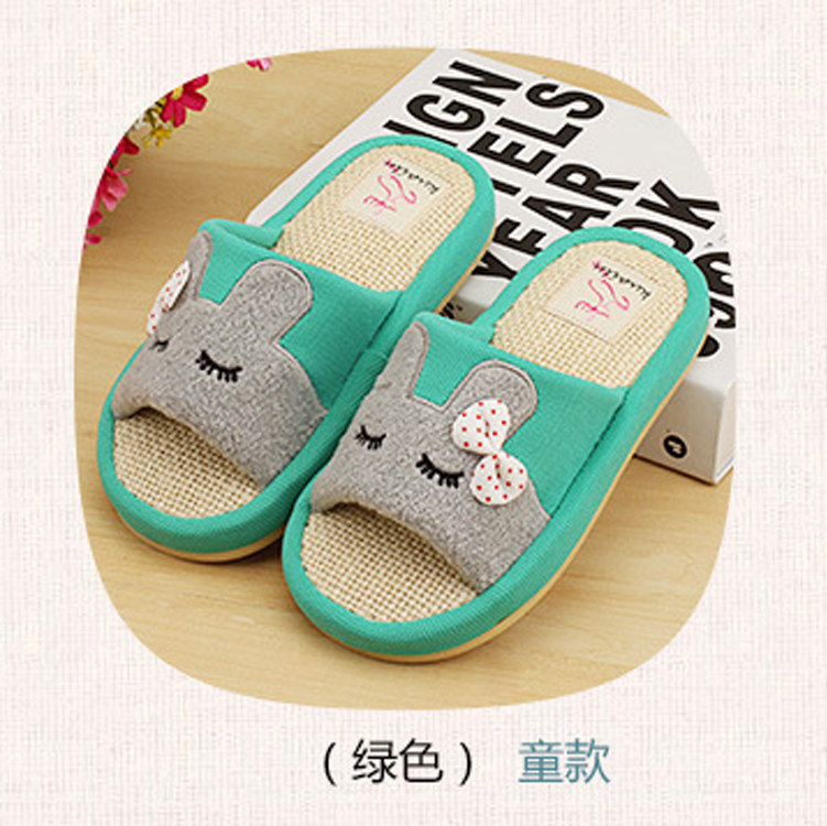 Pantoufles enfants en coton pour printemps - Ref 986838 Image 4