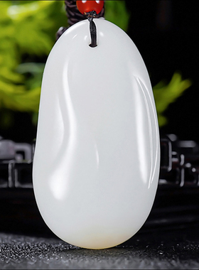 新疆大师郭磊作品和田玉羊脂白玉时来运转34.95克