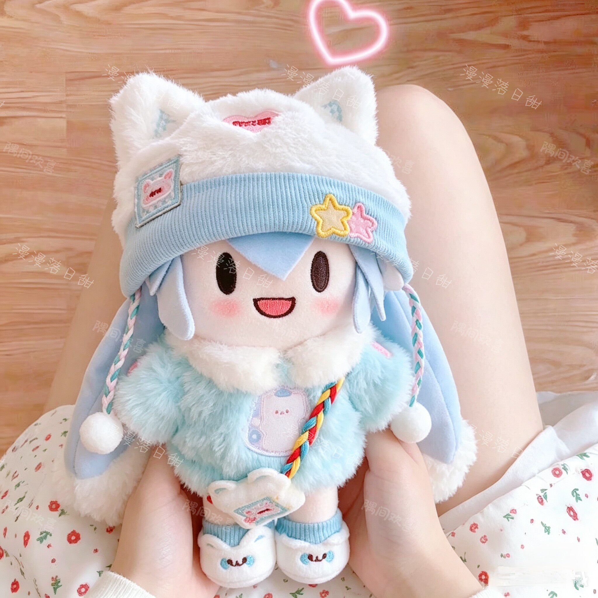 日本正版玩偶公仔初音可