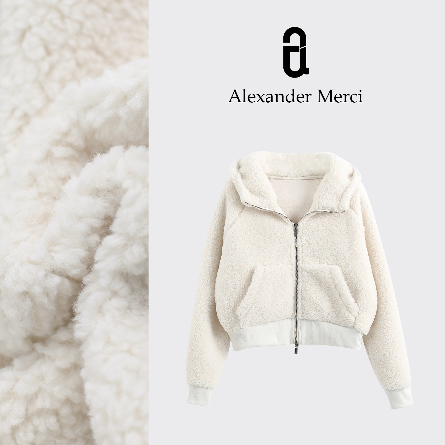 【暖暖小羊羔】软呼呼加厚保暖毛茸茸环保颗粒卫衣外套D25T112626