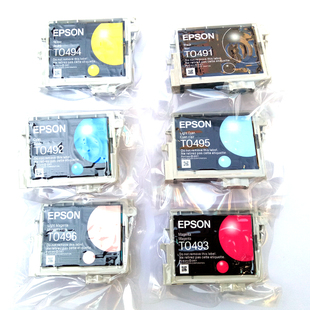 R350 R310 R630打印机墨盒 爱普生T0491黑色墨盒EPSONR230 原装