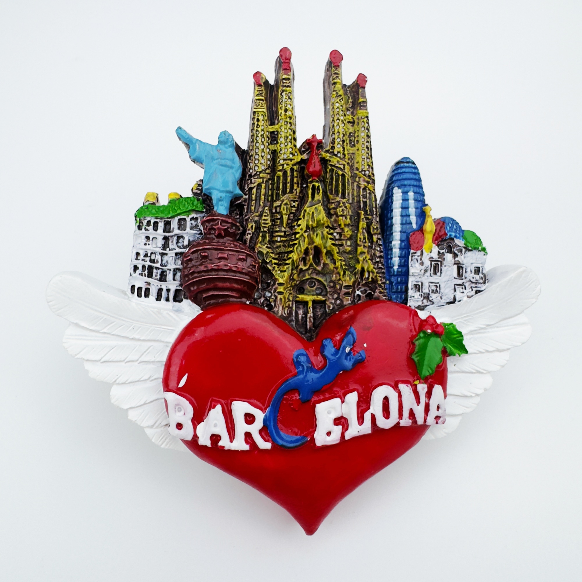 树脂西班牙巴塞罗那文创冰箱贴