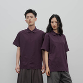 防晒UPF50 雾撞山野日系复古Polo衫 男女翻领T恤透气速干短袖 上衣