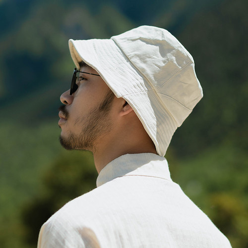 山野秋季新款肌理感渔夫帽子ins