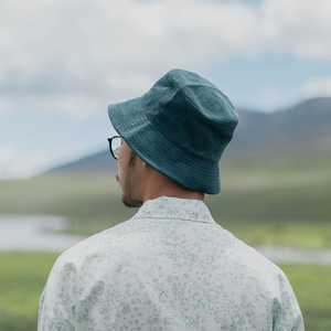 雾撞山野简约灯芯绒渔夫帽男女日系文艺盆帽出游百搭防晒遮阳帽子