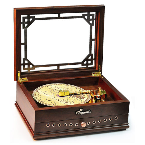 sankyo20唱盘木质音乐盒