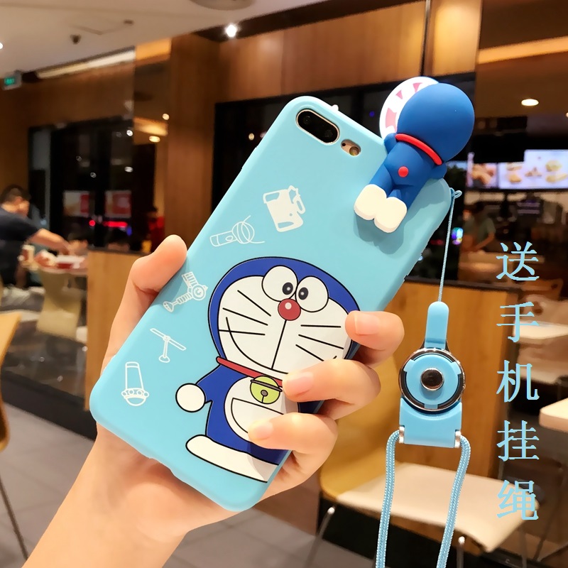 可爱叮当猫趴趴手机壳哆啦a梦苹果6 7p 8phone x 女款潮牌iphone5