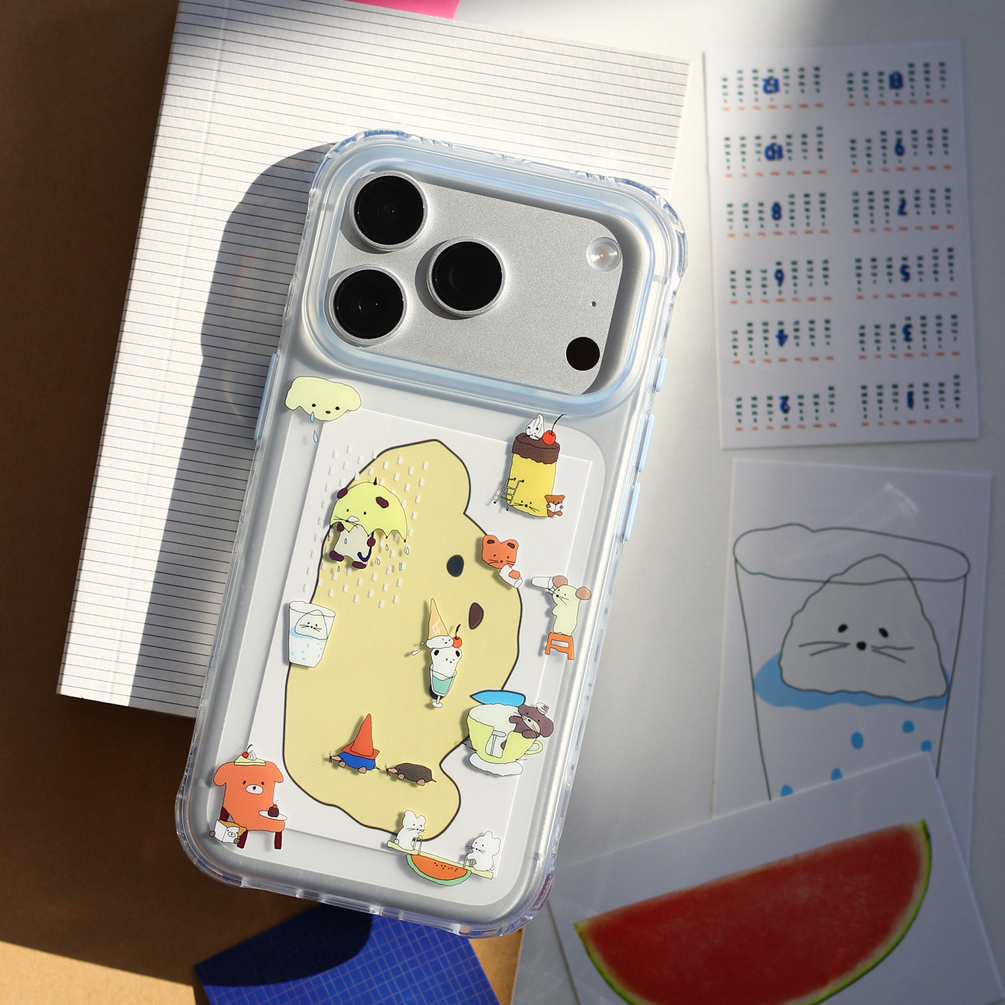 omatl原创公园系列 imd磨砂半透明手机壳 适用于苹果iphone