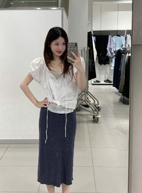 鱼没放 韩国进口婴儿棉碎花半身裙