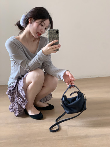 鱼没放 清冷松弛防晒罩衫 木耳边慵懒舒适上衣