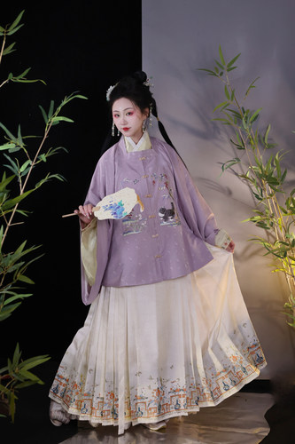 汉服明制定制猫上衣新品方领补服