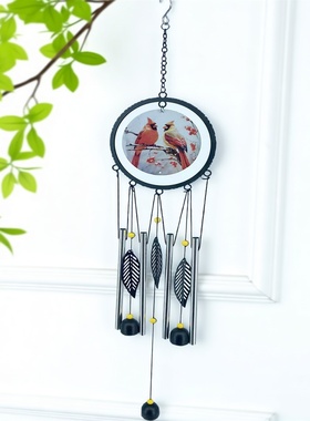 中古风户外庭院金属铝管风铃挂饰