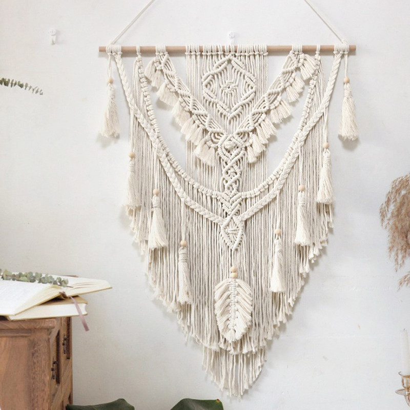 北欧编织流苏挂毯民宿墙壁装饰床头玄关艺术挂饰波西米亚客厅壁毯,居家布艺,挂毯/壁毯,淘宝优惠券,粉丝福利购,淘宝优惠卷