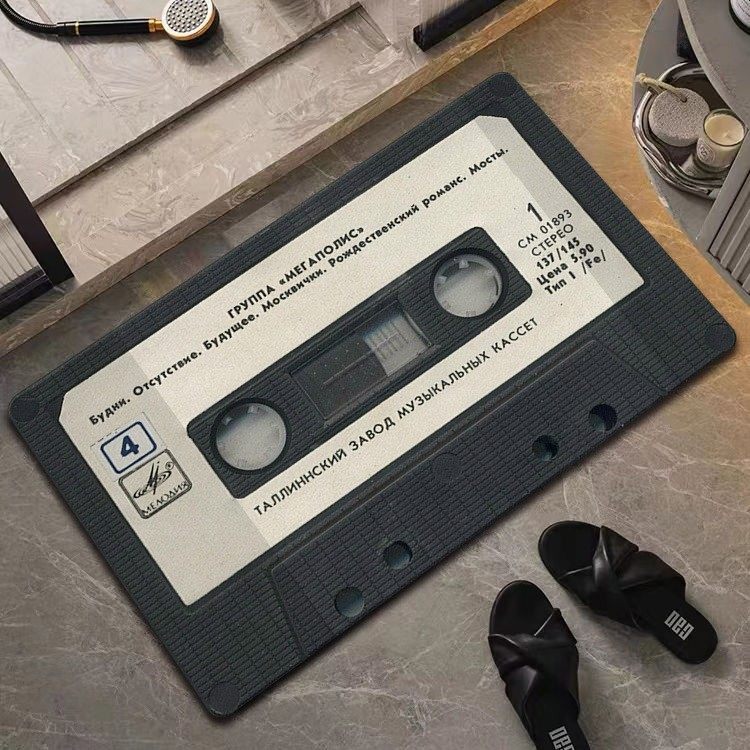 创意CD磁带硅藻泥地垫浴室地垫玄关入户门垫卫生间吸水脚垫速干,家庭/个人清洁工具,地垫,淘宝优惠券,粉丝福利购,淘宝优惠卷