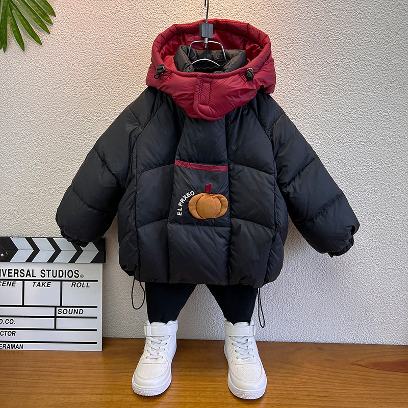 90绒！儿童轻便羽绒服2024新款童装男童冬装冬季棉服洋气宝宝衣服