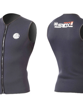 潜水背心3mm加绒保暖浮潜帆板水上运动 冲浪服冬泳防寒打底背心