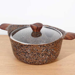 【顶配】啡钻花岗岩汤锅不粘锅24cm【直播专属】