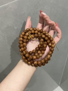 库克菩提手串108颗念珠手链6m8m10m圆珠菩提子饰品