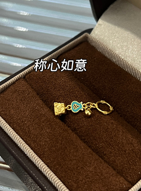 S925银镀金古法金珐琅配件