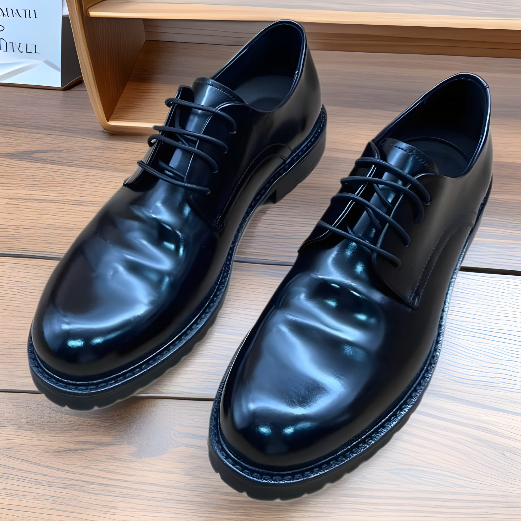 男士商务正装休闲马皮德比鞋百搭高档复古手工固特异皮底皮鞋