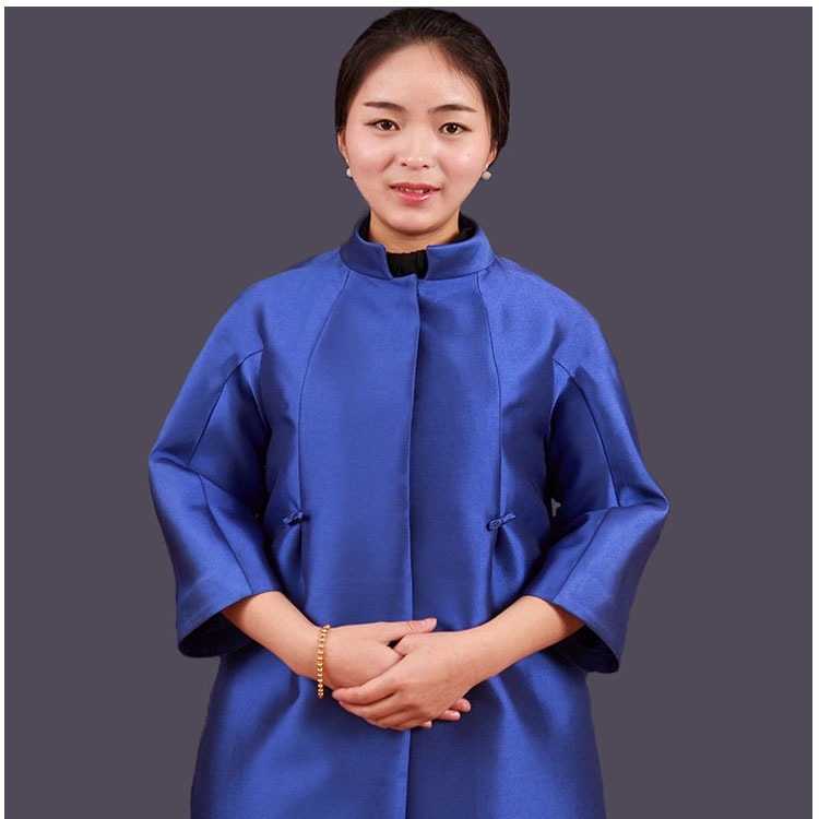 2025年上海女装休闲秋款风衣 显瘦宽松立领九分袖中长款外套定制