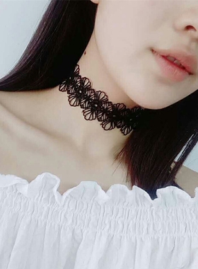 choker蕾丝学生装饰品项圈锁骨链