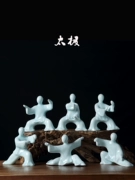 Jingdezhen gốm sứ Trung Quốc đồ trang trí phụ kiện nhà TV tủ hiên sáng tạo món quà thủ công Kung Fu Tai Chi - Trang trí nội thất