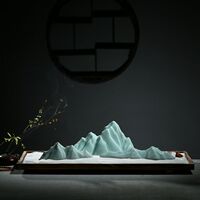 清仓新中式摆件禅意枯山水造景陶瓷山创意软装沙盘微景观日式摆设