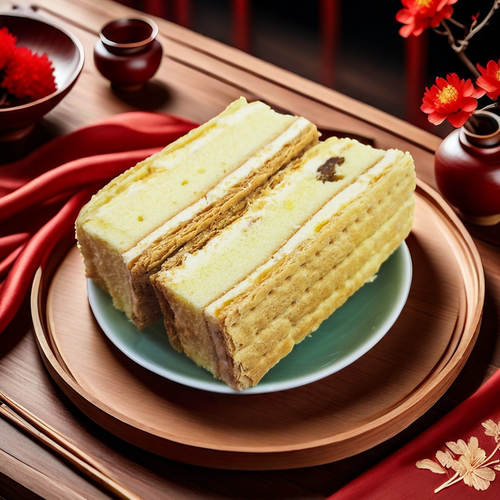 拿破仑蛋糕千层酥奶油面包学生早餐营养糕点心休闲小吃零食品