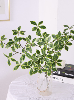 仿真绿植 栀子叶 婚庆酒店插花配叶软装饰工程家居餐桌摆件假
