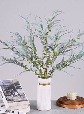 米粒叶仿真绿植 新款家居装饰盆景创意植物树叶婚庆摆件尤加利