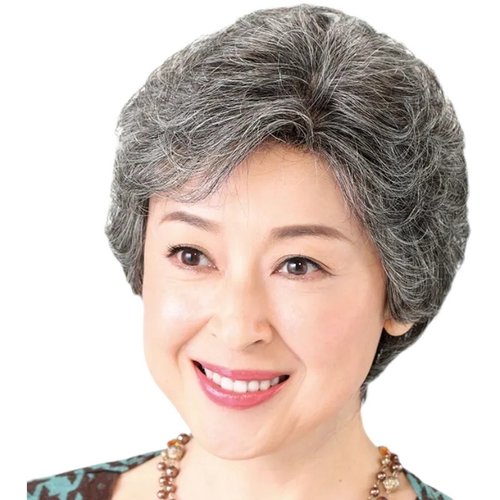 假发女士短发花白奶奶假发整顶