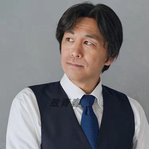 男士假发高温丝中分刘海个性假发