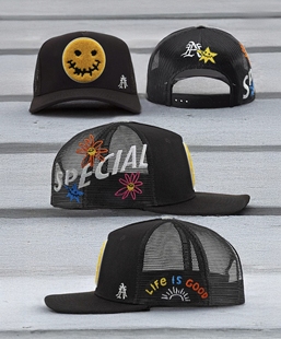 allhumancanlearn Forever dreaming trucker hats纽约笑脸货车帽